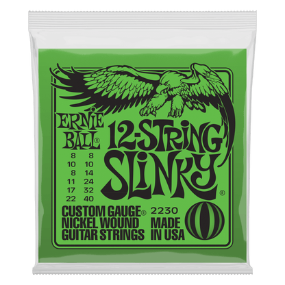 ERNIE BALL P02230 SLINKY NICKEL WOUND 12-STRING ELECTRIC GUITAR STRINGS (8-40) GAUGE