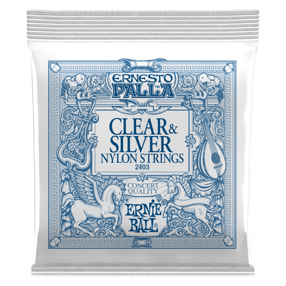 Ernie Ball P02403 Ernesto Palla Nylon Classical Guitar Strings - Clear & Silver