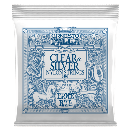 Ernie Ball P02403 Ernesto Palla Nylon Classical Guitar Strings - Clear & Silver