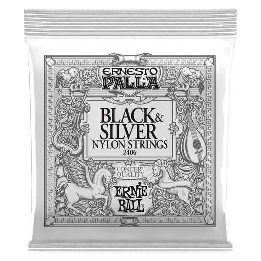 Ernie Ball P02406 Ernesto Palla Nylon Classical Guitar Strings - Black & Silver