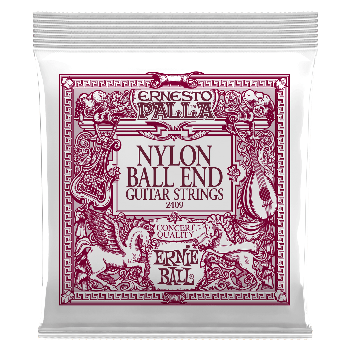 ERNIE BALL P02409 ERNESTO PALLA NYLON BALL END CLASSICAL GUITAR STRINGS - BLACK & GOLD