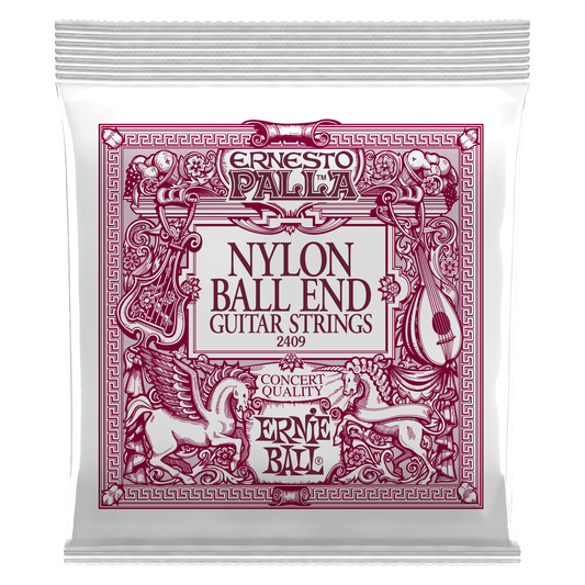 ERNIE BALL P02409 ERNESTO PALLA NYLON BALL END CLASSICAL GUITAR STRINGS - BLACK & GOLD