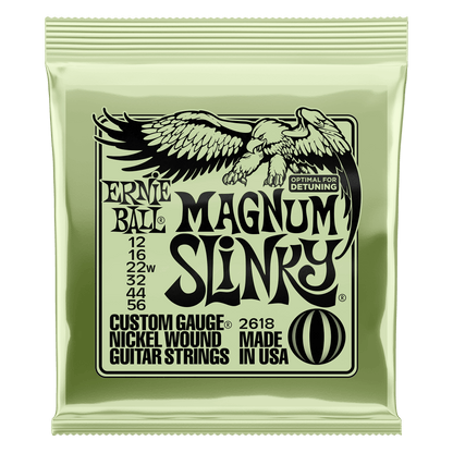 ERNIE BALL P02618 MAGNUM SLINKY NICKEL WOUND ELECTRIC GUITAR STRINGS (12-56) GAUGE