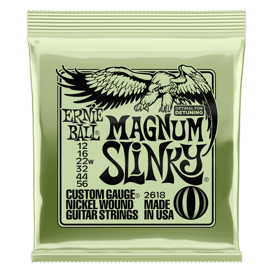 ERNIE BALL P02618 MAGNUM SLINKY NICKEL WOUND ELECTRIC GUITAR STRINGS (12-56) GAUGE