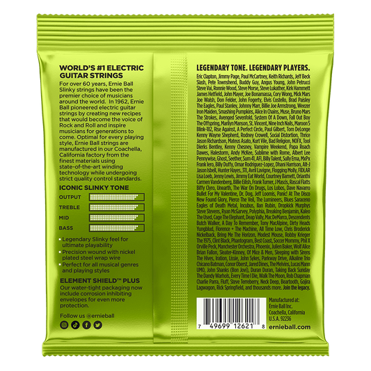 ERNIE BALL P02621 REGULAR SLINKY NICKEL WOUND 7-STRING ELECTRIC GUITAR STRINGS (10-56) GAUGE
