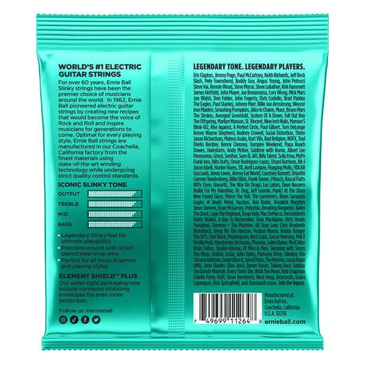ERNIE BALL P02626 NOT EVEN SLINKY NICKEL WOUND ELECTRIC GUITAR STRINGS (12-56) GAUGE
