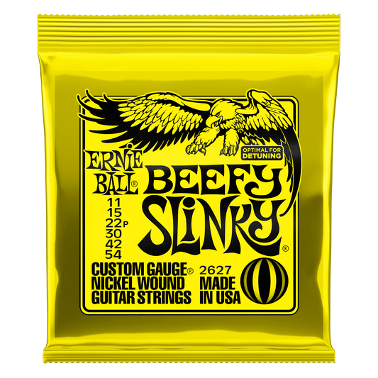 ERNIE BALL P02627 BEEFY SLINKY NICKEL WOUND ELECTRIC GUITAR STRINGS (11-54) GAUGE