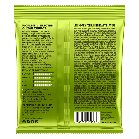 ERNIE BALL P02629 REGULAR SLINKY NICKEL WOUND 8-STRING ELECTRIC GUITAR STRINGS (10-74) GAUGE