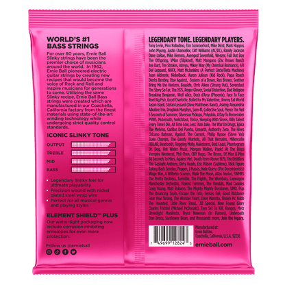 ERNIE BALL P02824 SUPER SLINKY NICKEL WOUND 5-STRING ELECTRIC BASS STRINGS 40-125 GAUGE