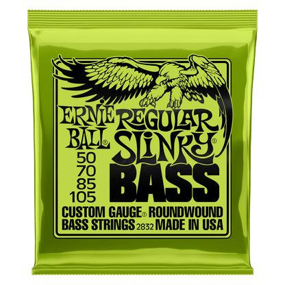 ERNIE BALL P02832 REGULAR SLINKY NICKEL WOUND ELECTRIC BASS STRINGS (50-105) GAUGE