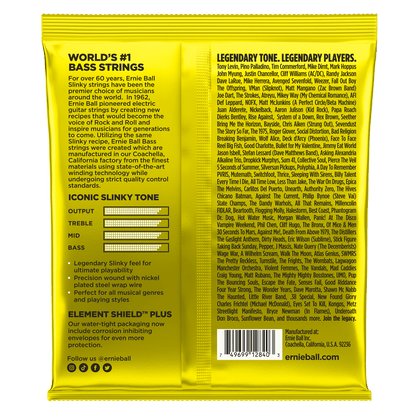 ERIE BALL P02840 BEEFY SLINKY NICKEL WOUND ELECTRIC BASS STRINGS 65-130 GAUGE