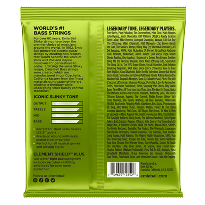 ERNIE BALL P02852 REGULAR SLINKY NICKEL WOUND SHORT SCALE ELECTRIC BASS STRINGS (45-105) GAUGE