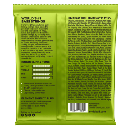 ERNIE BALL P02856 REGULAR SLINKY NICKEL WOUND MEDIUM SCALE ELECTRIC BASS STRINGS 45-105 GAUGE