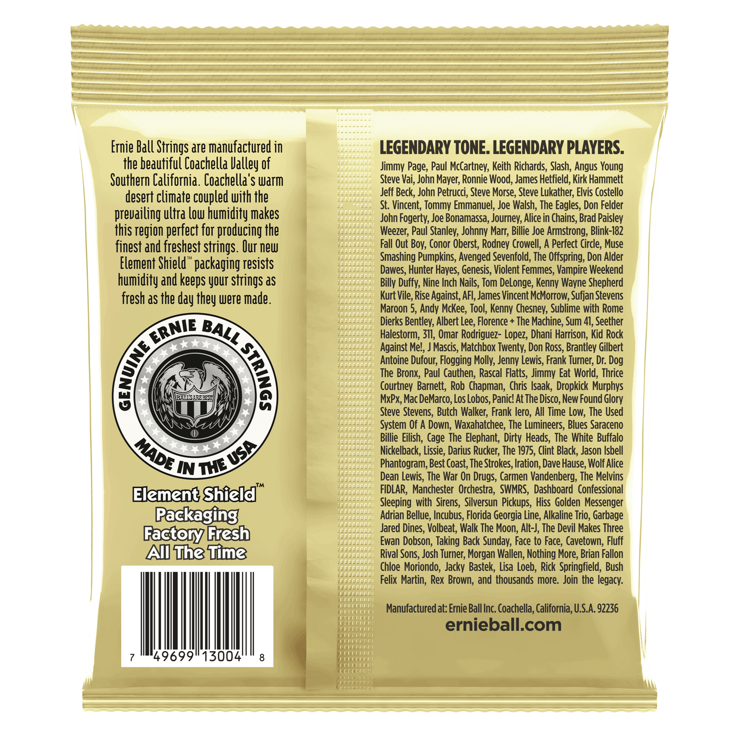 Ernie Ball P03004 Light Earthwood 80/20 Bronze Acoustic Guitar Strings (11-52) Gauge - 3 Pack