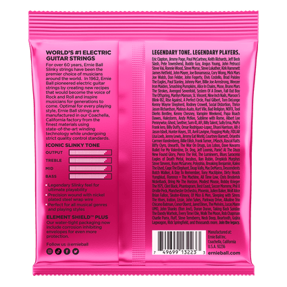 Ernie Ball P03223 Super Slinky Nickel Wound Electric Guitar Strings (9-42) Gauge - 3 Pack