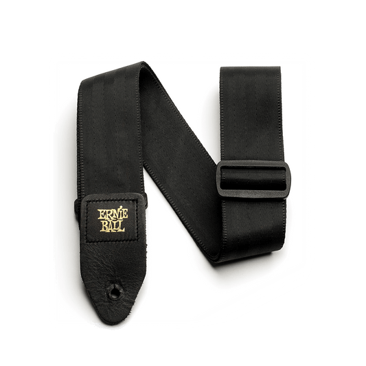 ERNIE BALL P04139 COMFORT 2IN SEATBELT WEBBING GUITAR STRAP/BASS STRAP - BLACK - P04139