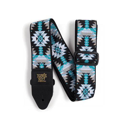 Ernie Ball P04609 Classic Jacquard Guitar Strap/Bass Strap - Albuquerque Blue