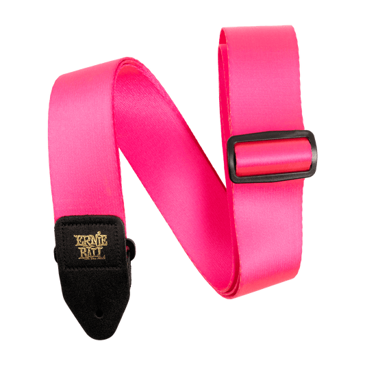 ERNIE BALL PREMIUM GUITAR STRAP/BASS STRAP - NEON PINK - P05321