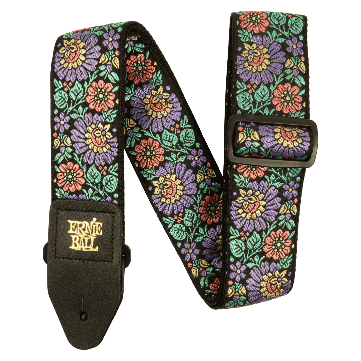 ERNIE BALL CLASSIC JACQUARD GUITAR STRAP/BASS STRAP - EVENING BLOOM - P05340