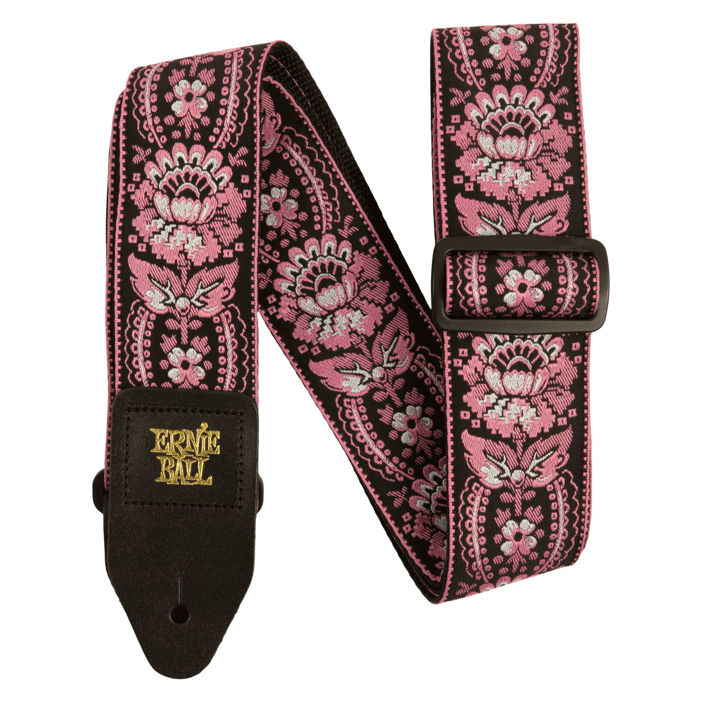 ERNIE BALL CLASSIC JACQUARD GUITAR STRAP/BASS STRAP - PINK ORLEANS - P05347