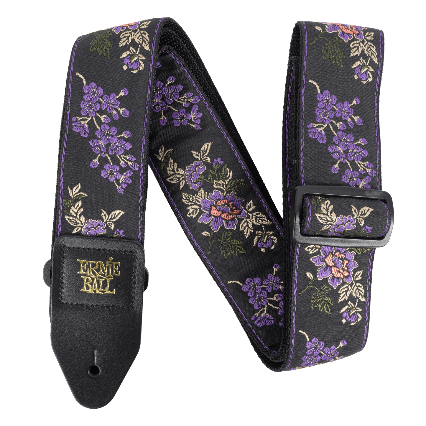 Classic P05364 Jacquard Guitar Strap/Bass Strap - Lavender Blossom