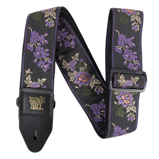 Classic P05364 Jacquard Guitar Strap/Bass Strap - Lavender Blossom