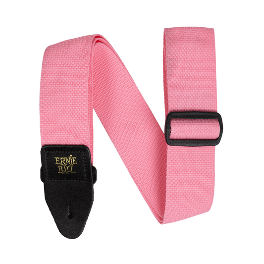 ERNIE BALL POLYPRO GUITAR STRAP/BASS STRAP - PINK SUNRISE - P05376