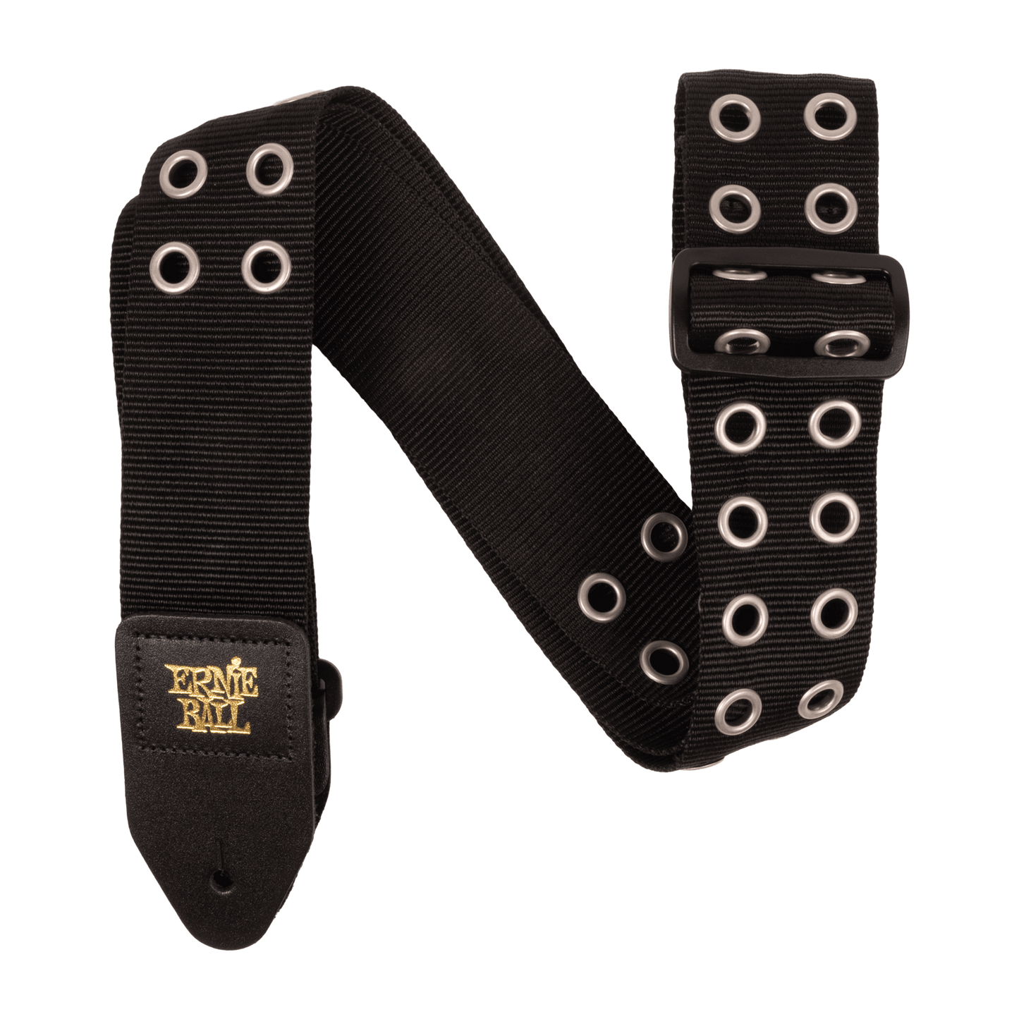 Ernie Ball P05397 Premium Guitar Strap/Bass Strap - Hole Lotta Metal Silver