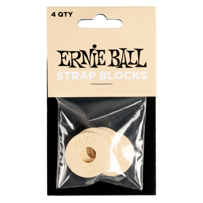 Ernie Ball P05624 Strap Blocks - Cream - 4 Pack