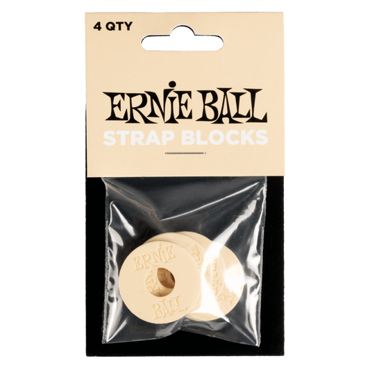 Ernie Ball P05624 Strap Blocks - Cream - 4 Pack