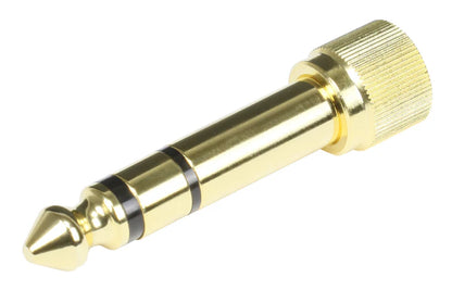 PIG HOG SOLUTIONS - 3.5MM(F)-1/4"(M) STEREO ADAPTER, THREADED