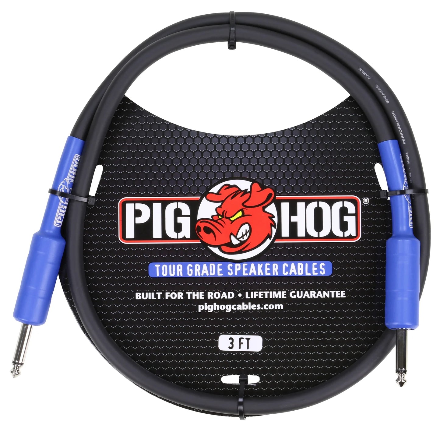 Pig Hog 9.2mm Speaker Cable, 3ft (14 gauge wire) - PHSC3