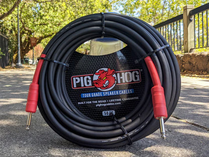 Pig Hog 9.2mm 1/4" Speaker Cable, 50ft (14 gauge wire) - PHSC50