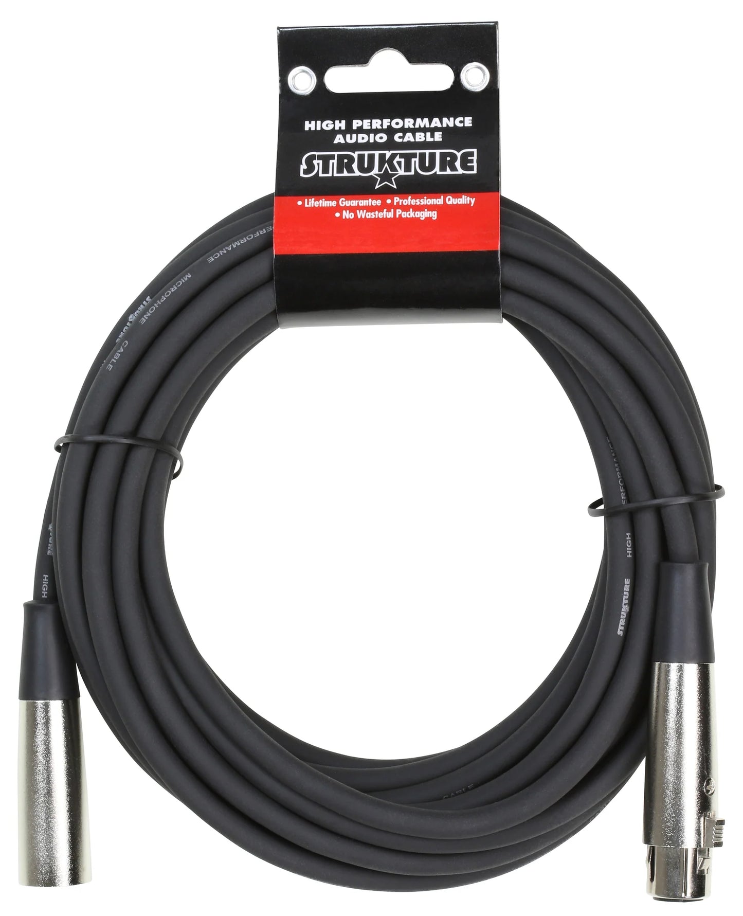 Strukture Heavy Duty 20ft. XLR Microphone Cables, 7mm PVC - 2 Pack - PRO20M7-2PK