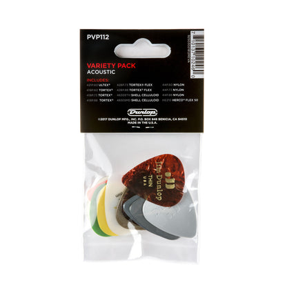 DUNLOP ACOUSTIC PICK VARIETY 12-PACK - PVP112