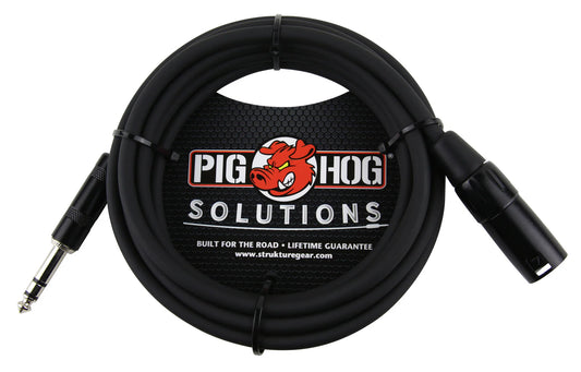 Pig Hog Solutions - 25ft TRS(M)-XLR(M) Balanced Cable - PX-TMXM25