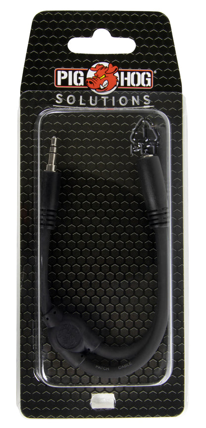 PIG HOG SOLUTIONS - 6" Y CABLE, STEREO 3.5MM(M)-DUAL 3.5MM (F)