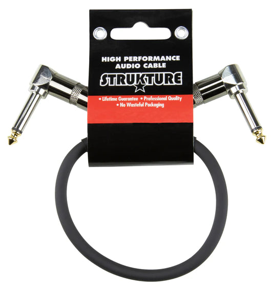 Strukture 1ft Instrument Cable - Black - Right to Right(Copy)