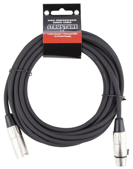 Strukture 20ft Microphone Cable - Black - SMC20