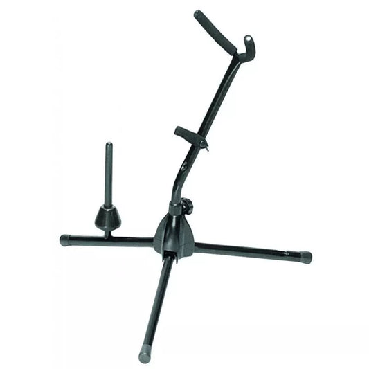 On-Stage SXS7101B Alto/Tenor Saxophone Stand with Flute Peg