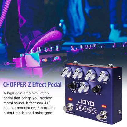 JOYO R-18 Chopper-Z Hi Gain Amp Sim Effect Pedal