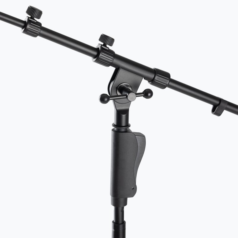 On-Stage MS7550 One-Handed Boom Mic Stand with Tripod Base - Black