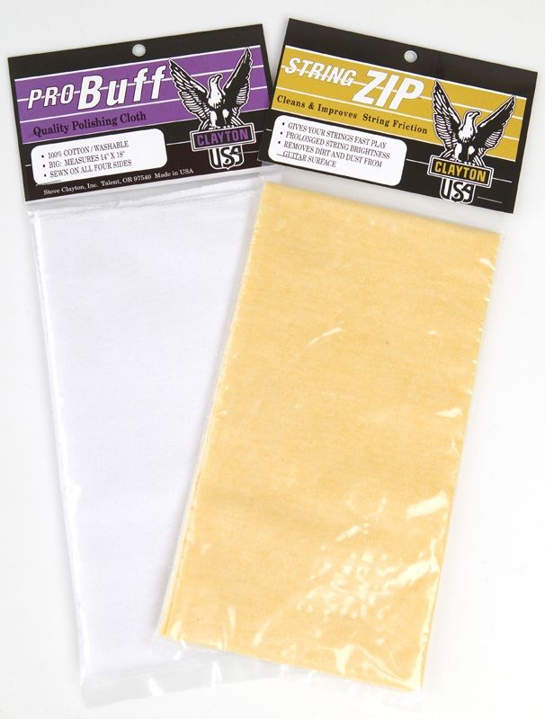 Clayton USA String Zip Cloth Cleans & Improves String Friction - SCC