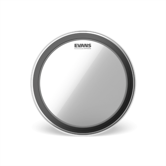 EVANS BD22EMAD2 Clear Bass Batter Drumhead, 22 Inch