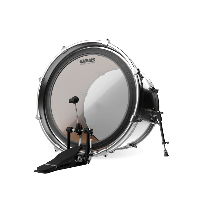 EVANS BD22EMAD2 Clear Bass Batter Drumhead, 22 Inch