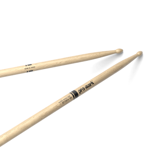 ProMark Classic Attack 5A Shira Kashi Oak Drumstick, Oval Wood Tip - PW5AW