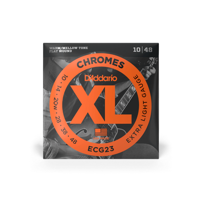 D'Addario ECG23 (10-48) Extra Light, XL Chromes Electric Guitar Strings