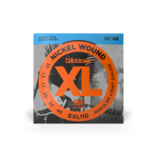D'Addario 10-46 Regular Light, XL Nickel Electric Guitar Strings - EXL110
