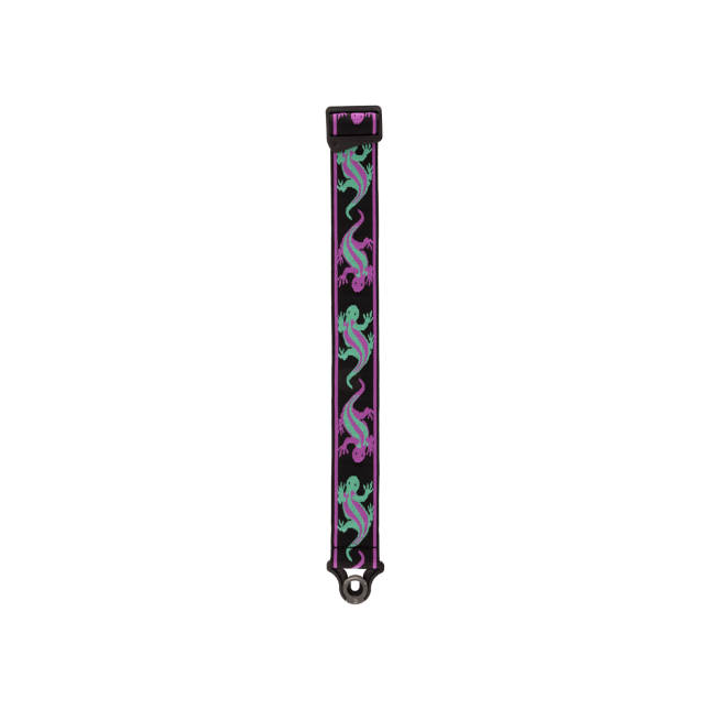 D'Addario 50BALPW01 Auto Lock Vintage Planet Waves - Lizards Green/Purple