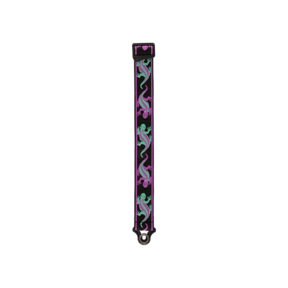 D'Addario 50BALPW01 Auto Lock Vintage Planet Waves - Lizards Green/Purple
